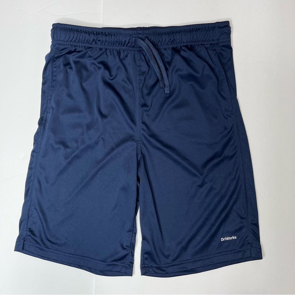 Athletic Works Boys shorts blue drawstring pull-on kids Size XXL (18)